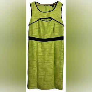 Lime Green Ashley Stewart  Peek-a-boo Dress